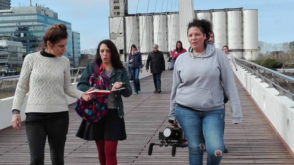 Backstage del documental Femicidio. Un caso, múltiples luchas en Puerto Madero